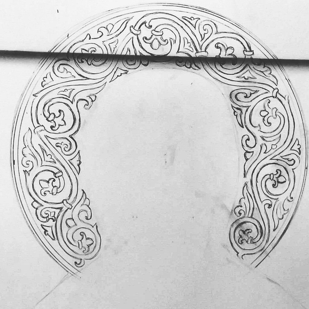 Византийский орнамент на нимбе