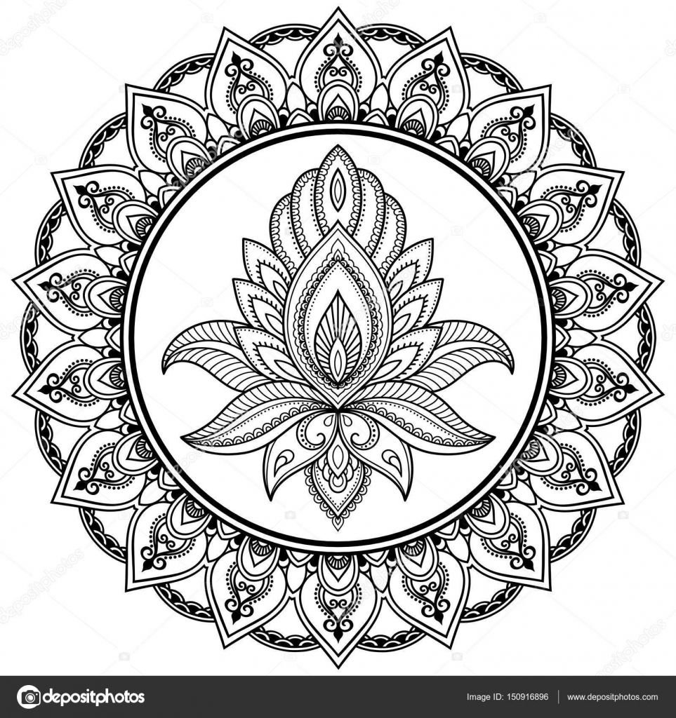 Мандала Индия Лотос