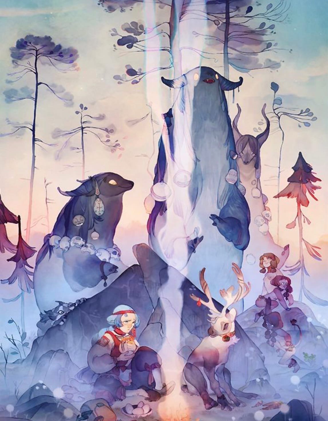 Акварельные иллюстрации к сказкам