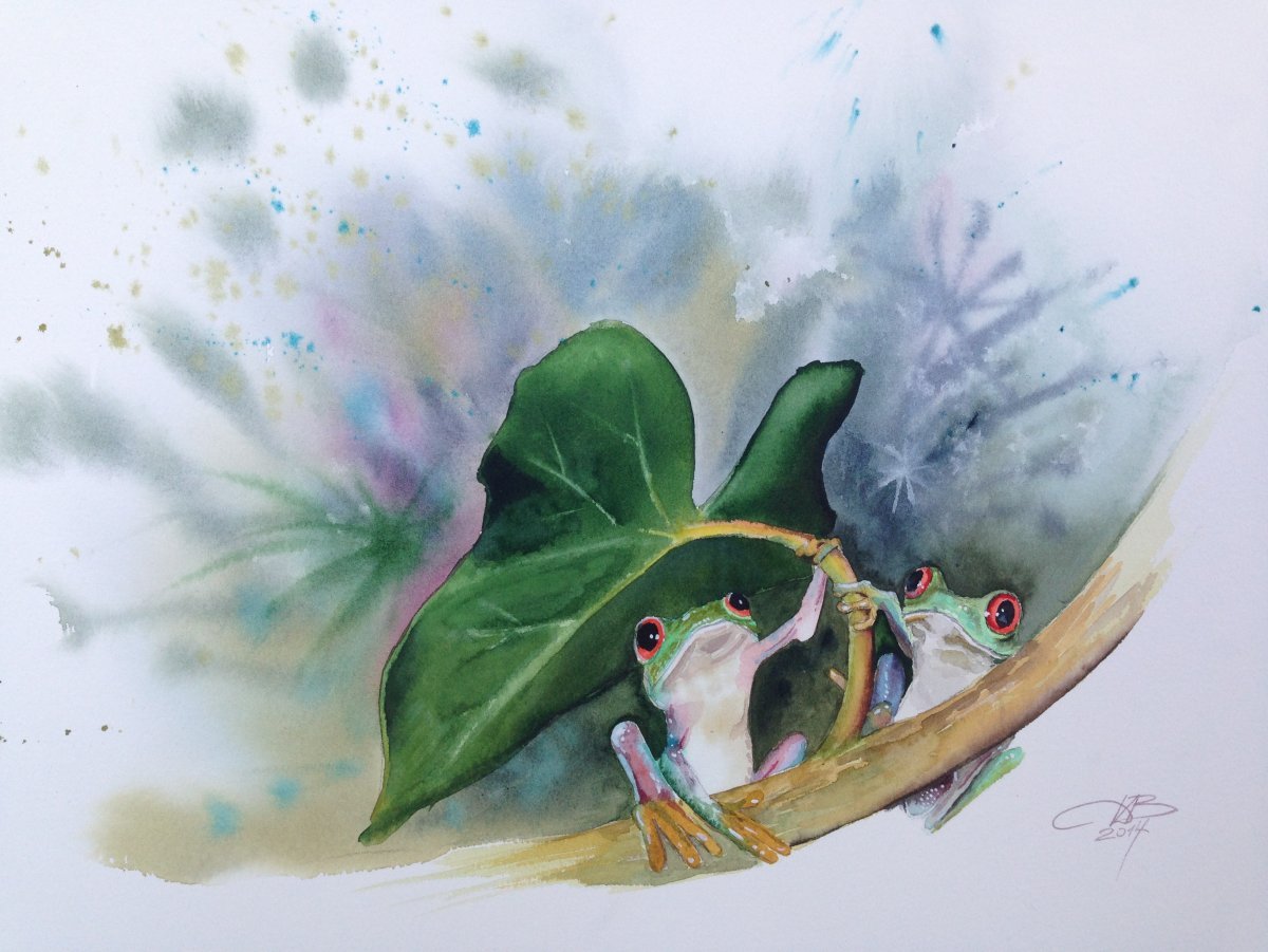 Акварельные картины для детей