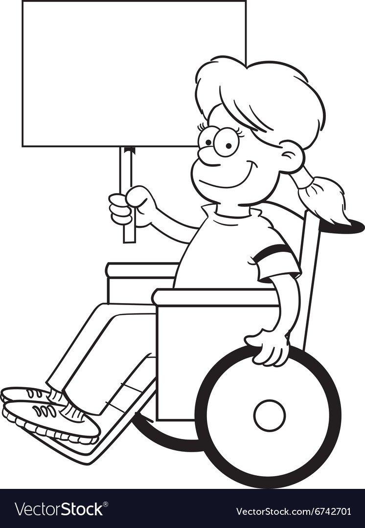 Раскраска инвалид