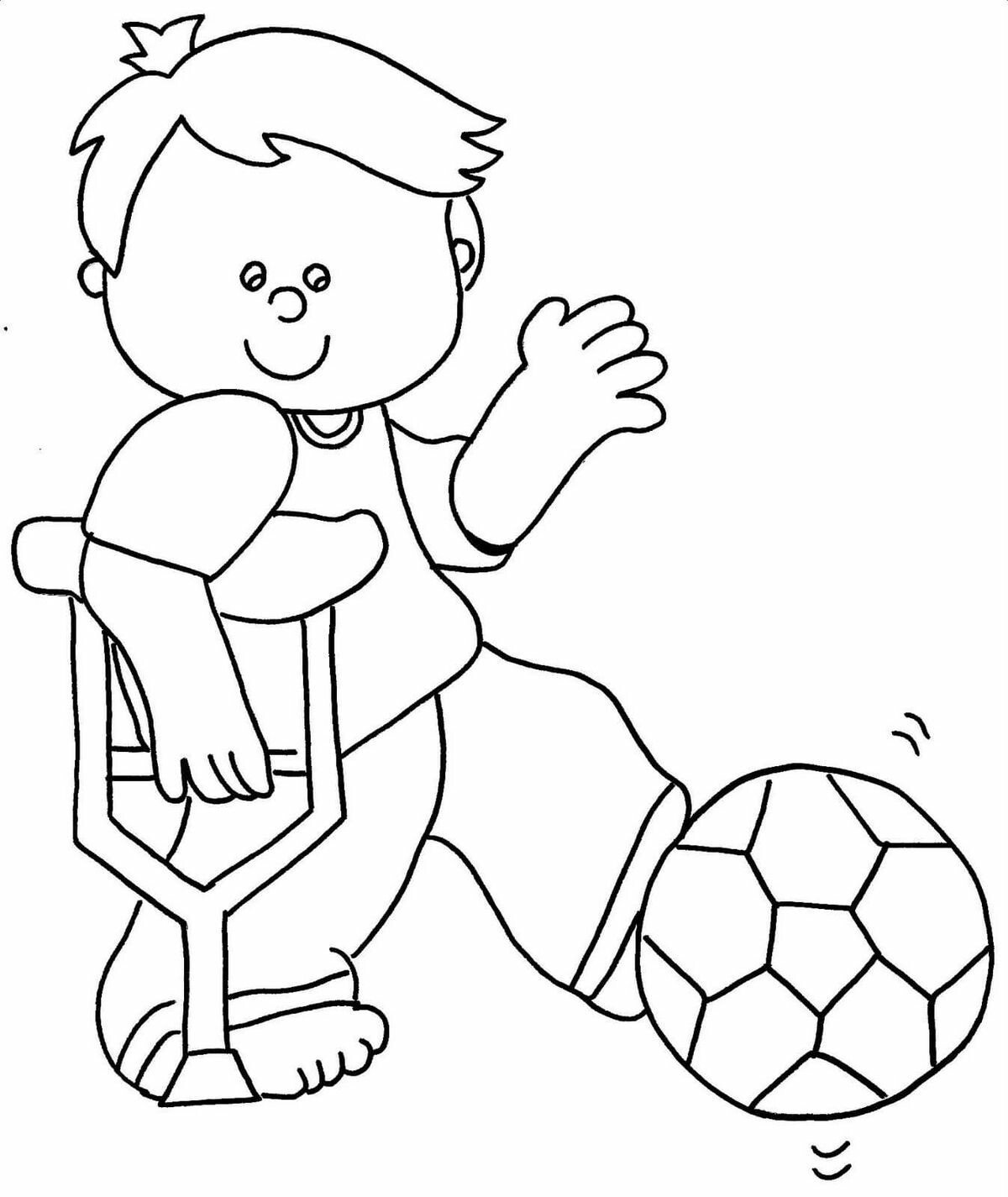 Раскраска ко Дню инвалидов для детей