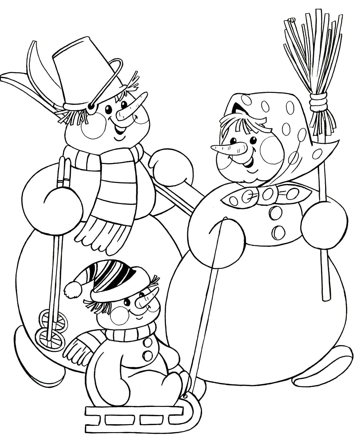 Раскраски новогодние для детей