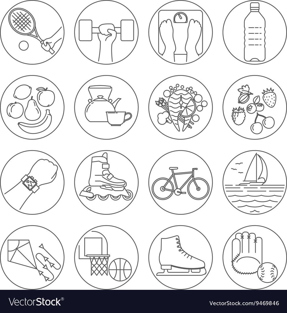 ЗОЖ трафареты