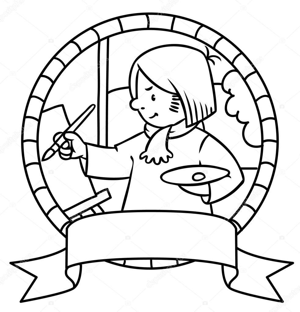 Эмблема профессии художник