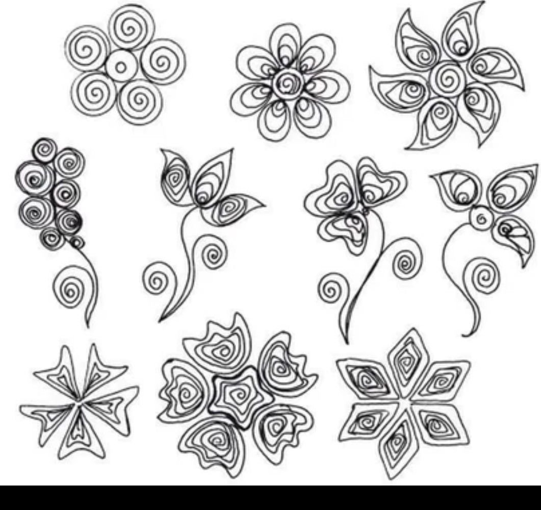 Схемы для джутовой филиграни для начинающих