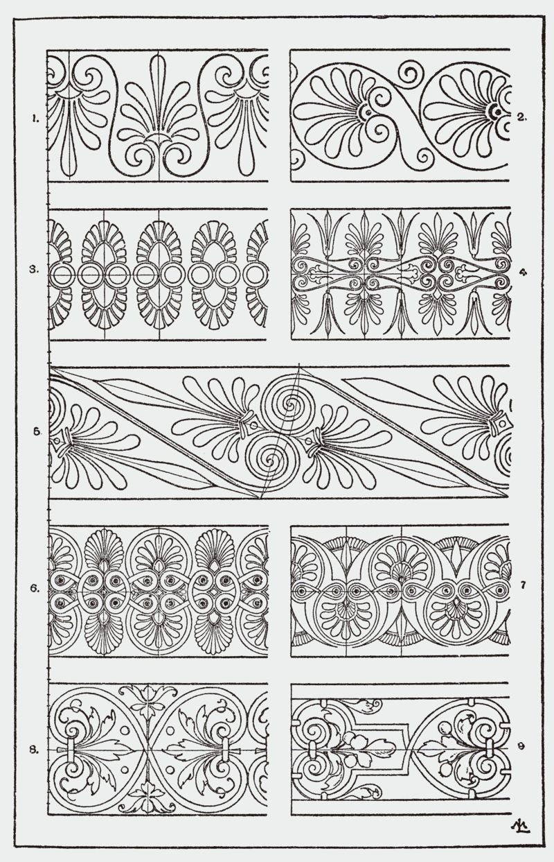 Схемы узоров для пейп-арта