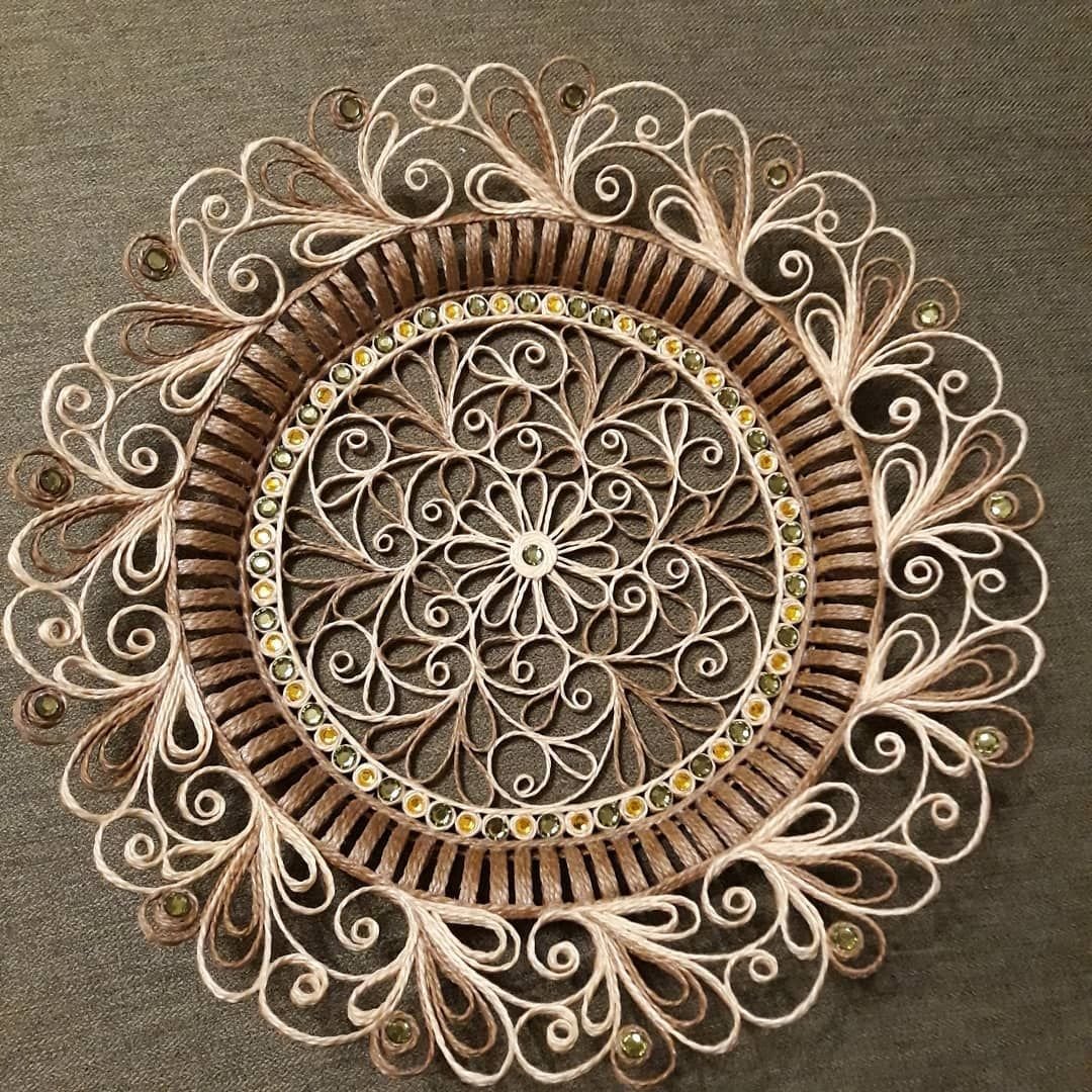 Техника филигрань из джута