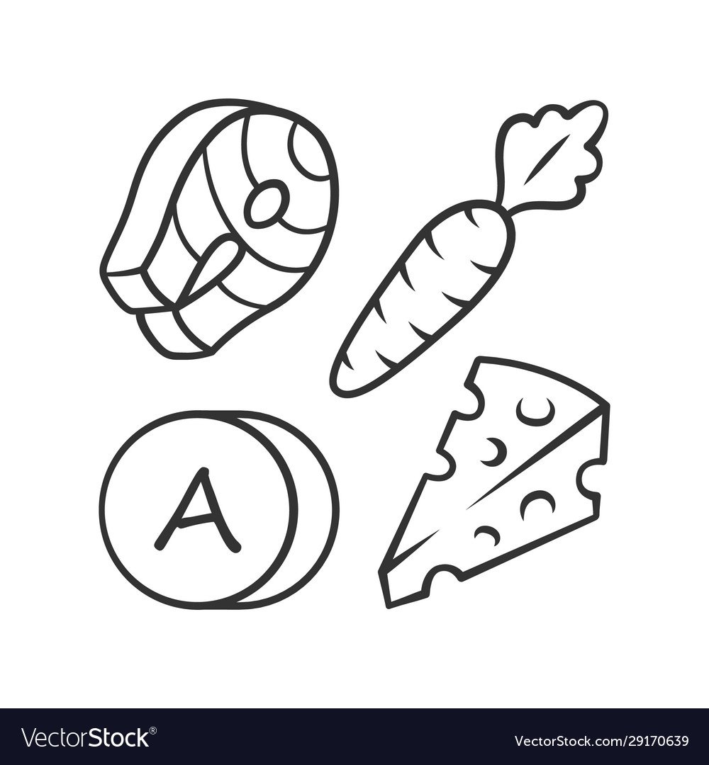 Витамины раскраска для детей