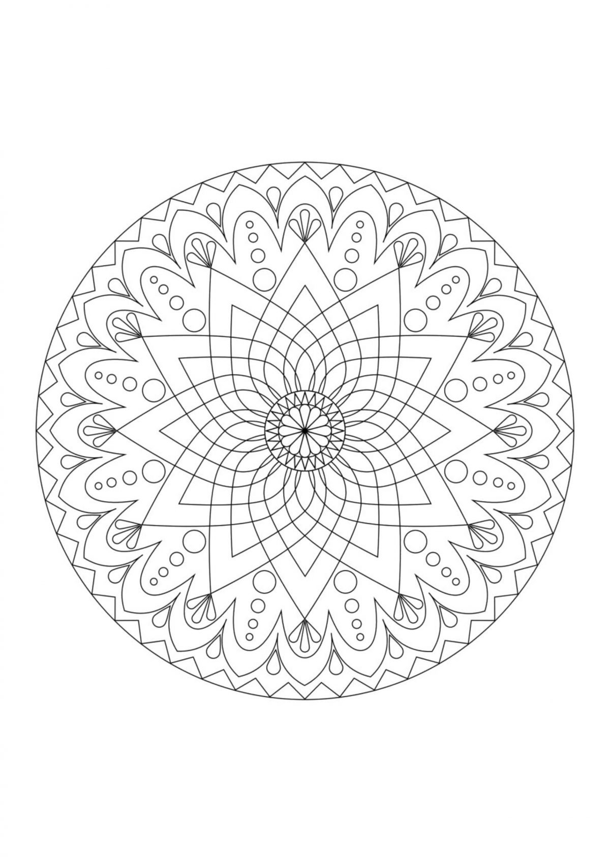 Мандала восьмилучевая