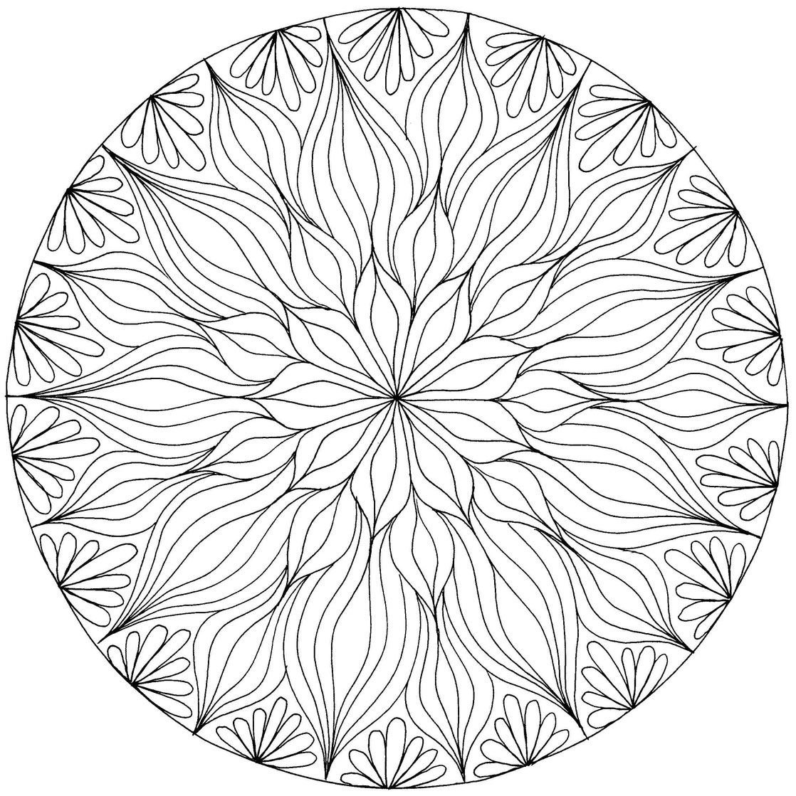 Мандалы для раскрашивания красками