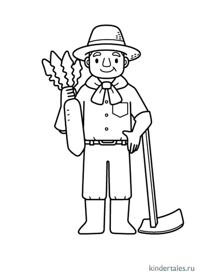 Раскраски о сельскохозяйственных профессиях
