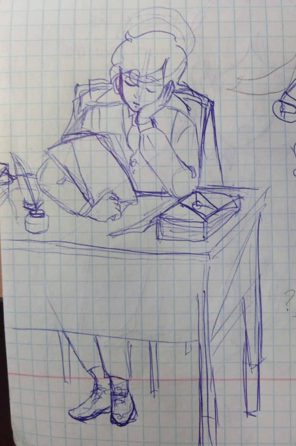 Парта рисунок карандашом