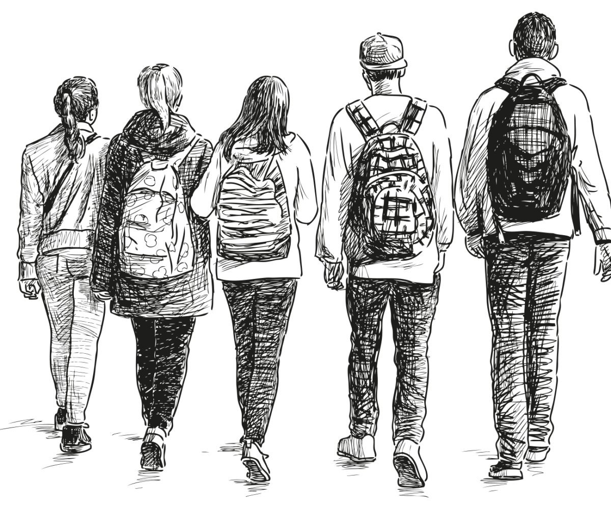 Наброски группы людей