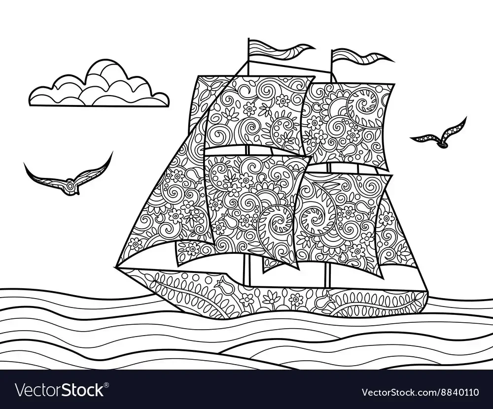 Раскраска круизный лайнер