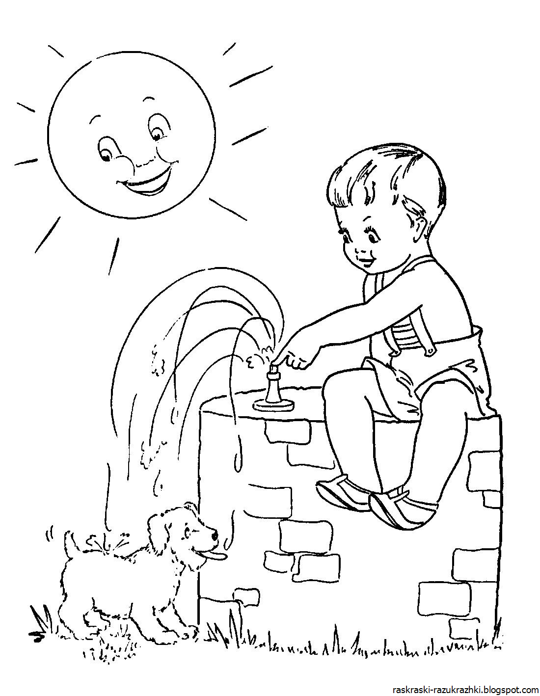 Вода раскраска для детей