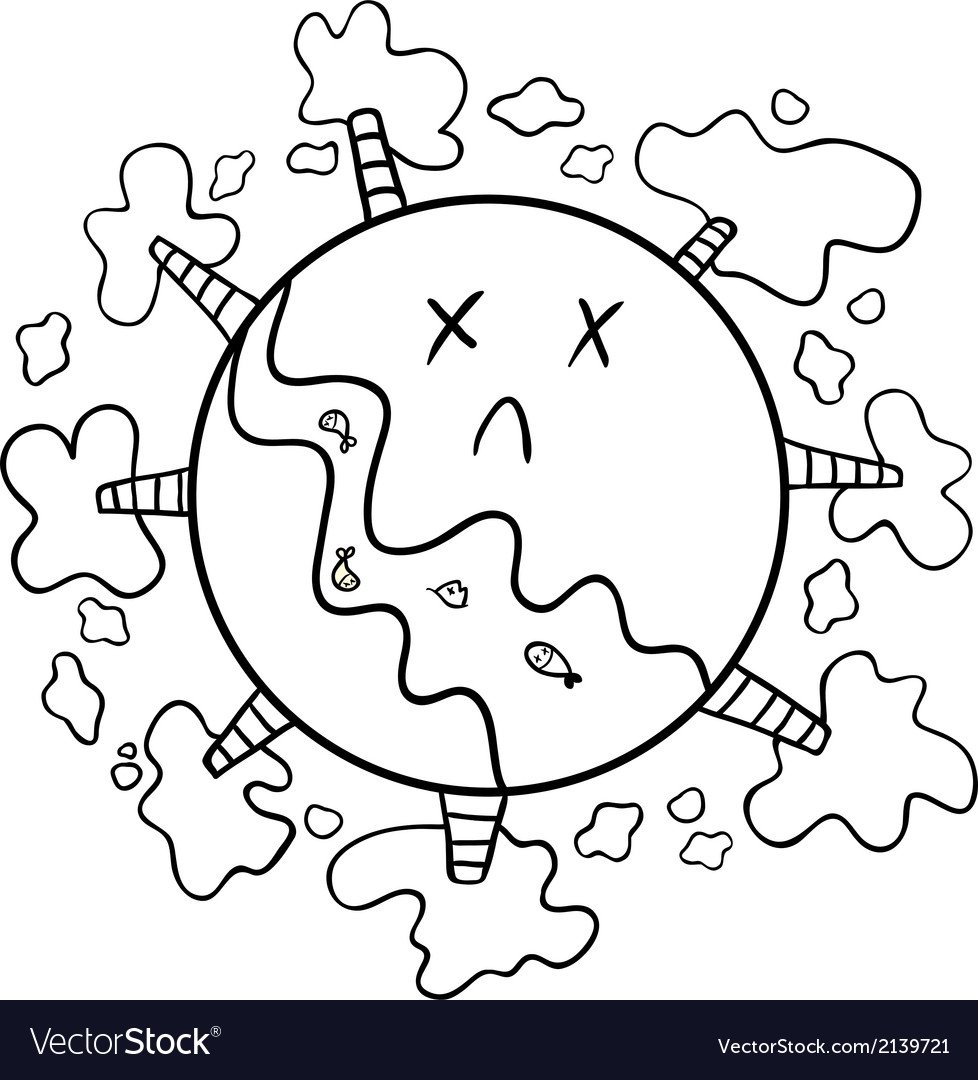 Раскраски загрязняем планету