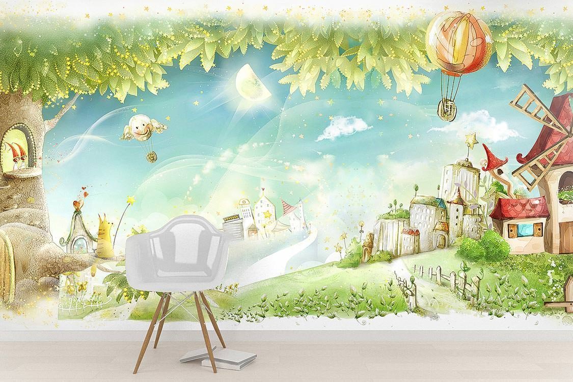 Фотообои детские флизелиновые Premium "сказочный лес"