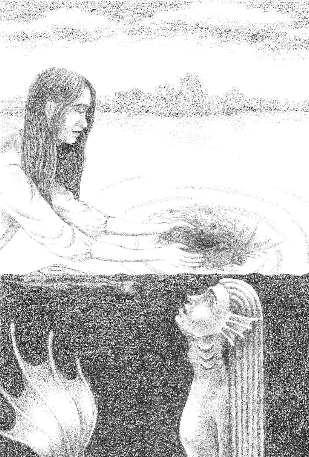 Купала карандашом