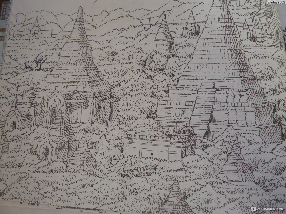 Раскраска антистресс чудеса света