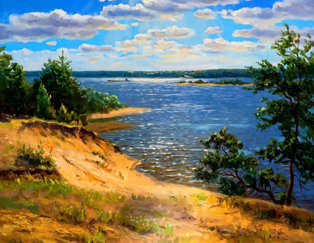 Викентий Лукиянов берег реки Волги