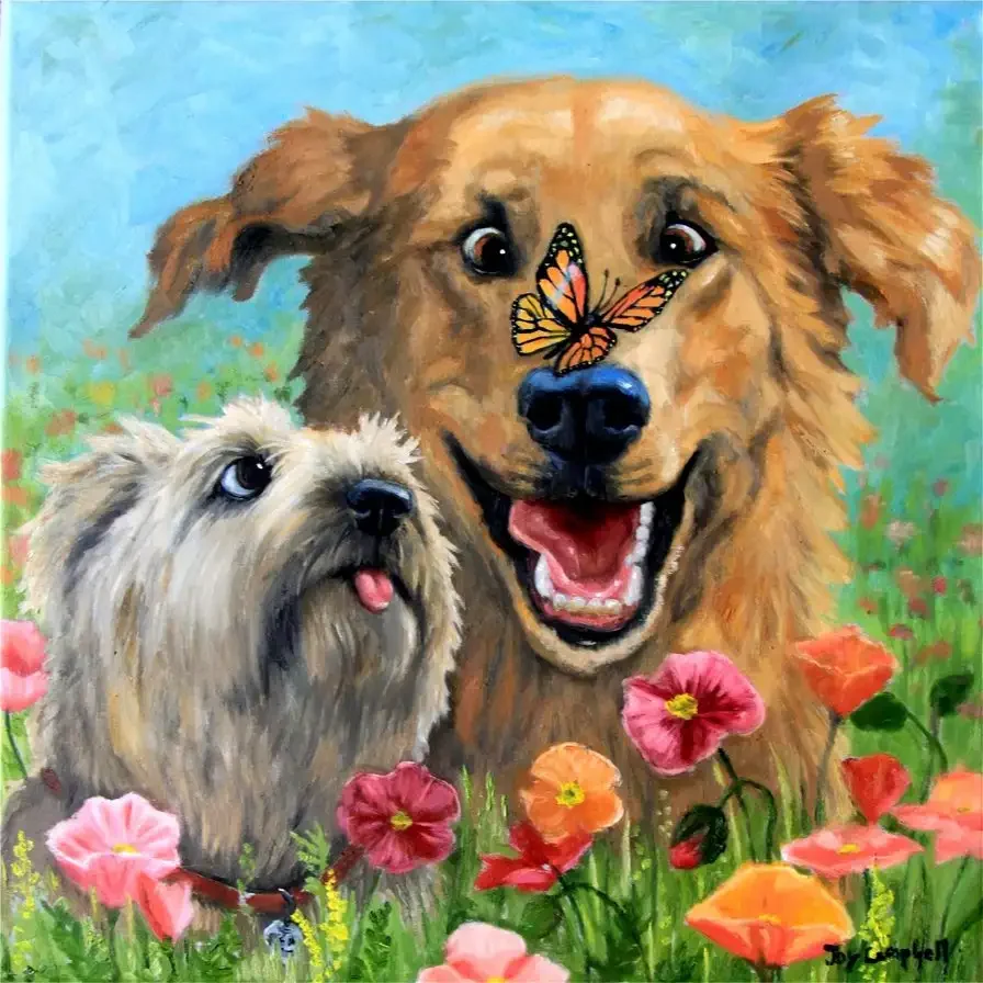 Джой Кэмпбелл живописные собаки