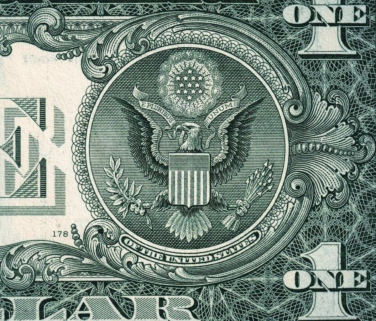 Долларовая купюра с орлом