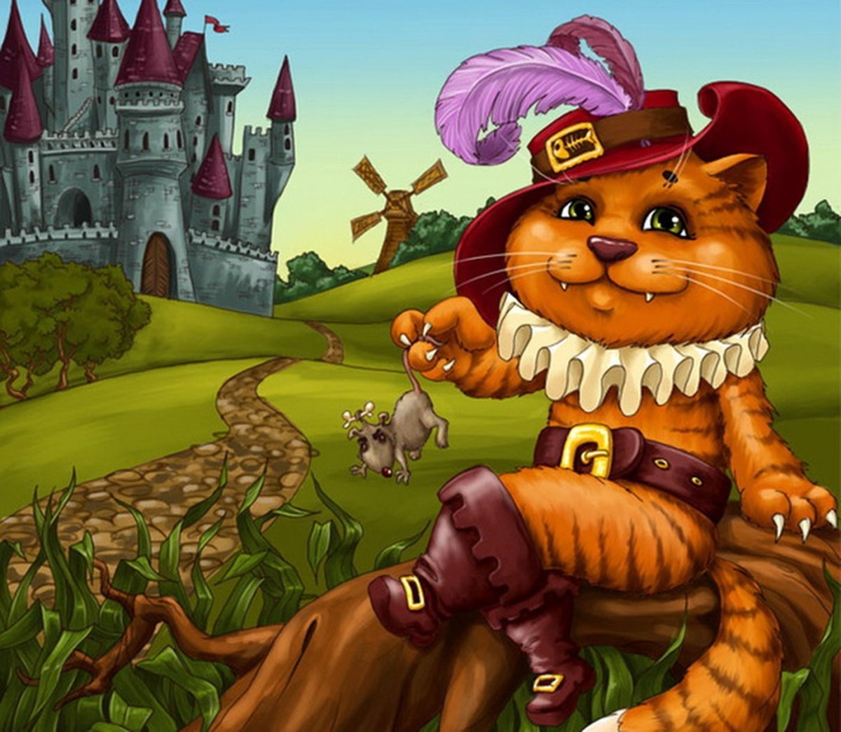 Кот в сапогах Шарль Перро мультфильм