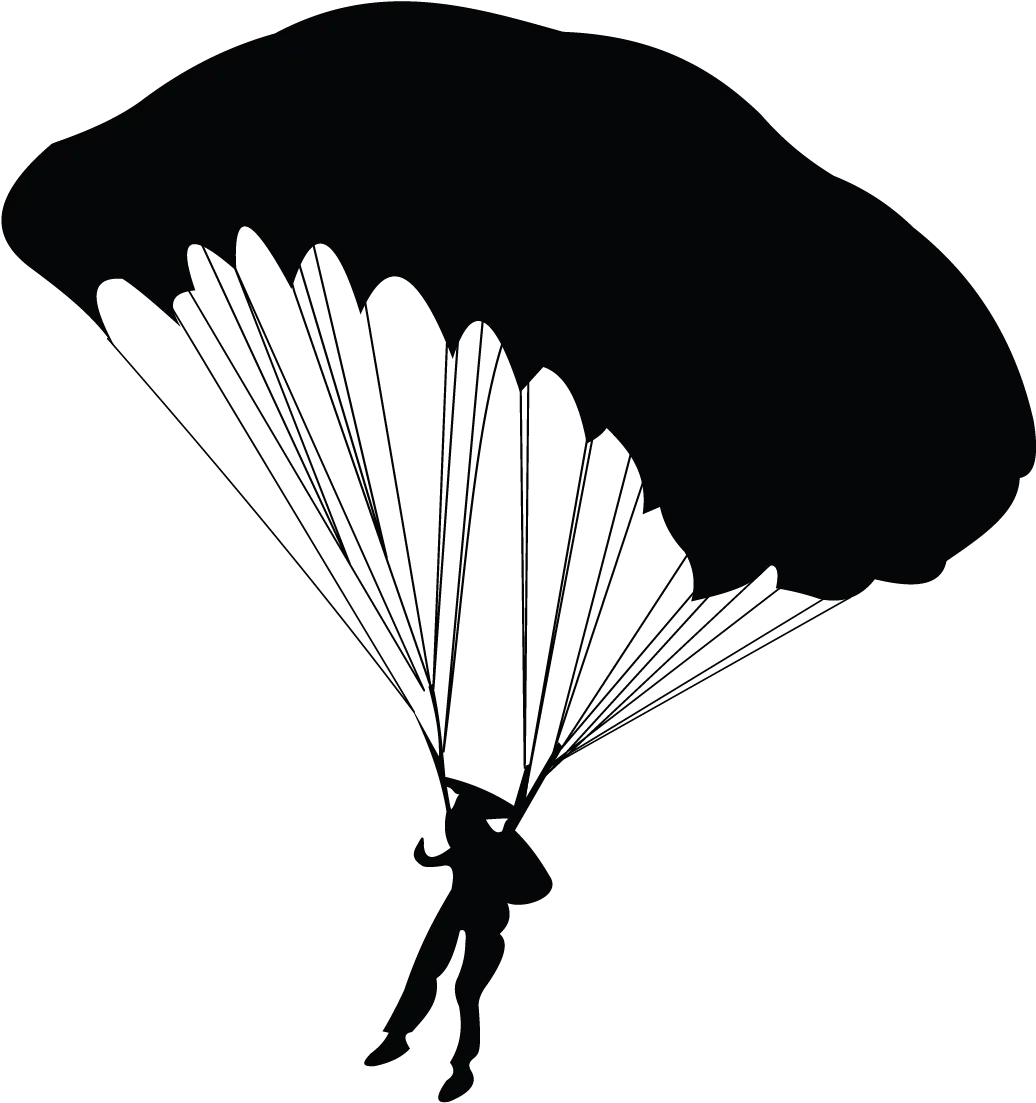 Парашютист силуэт