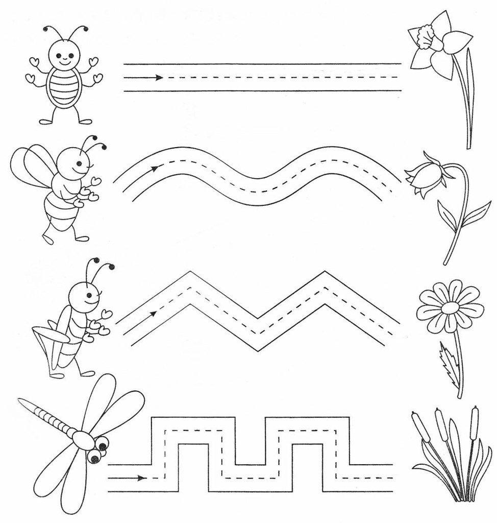 Графомоторные дорожки зигзаг