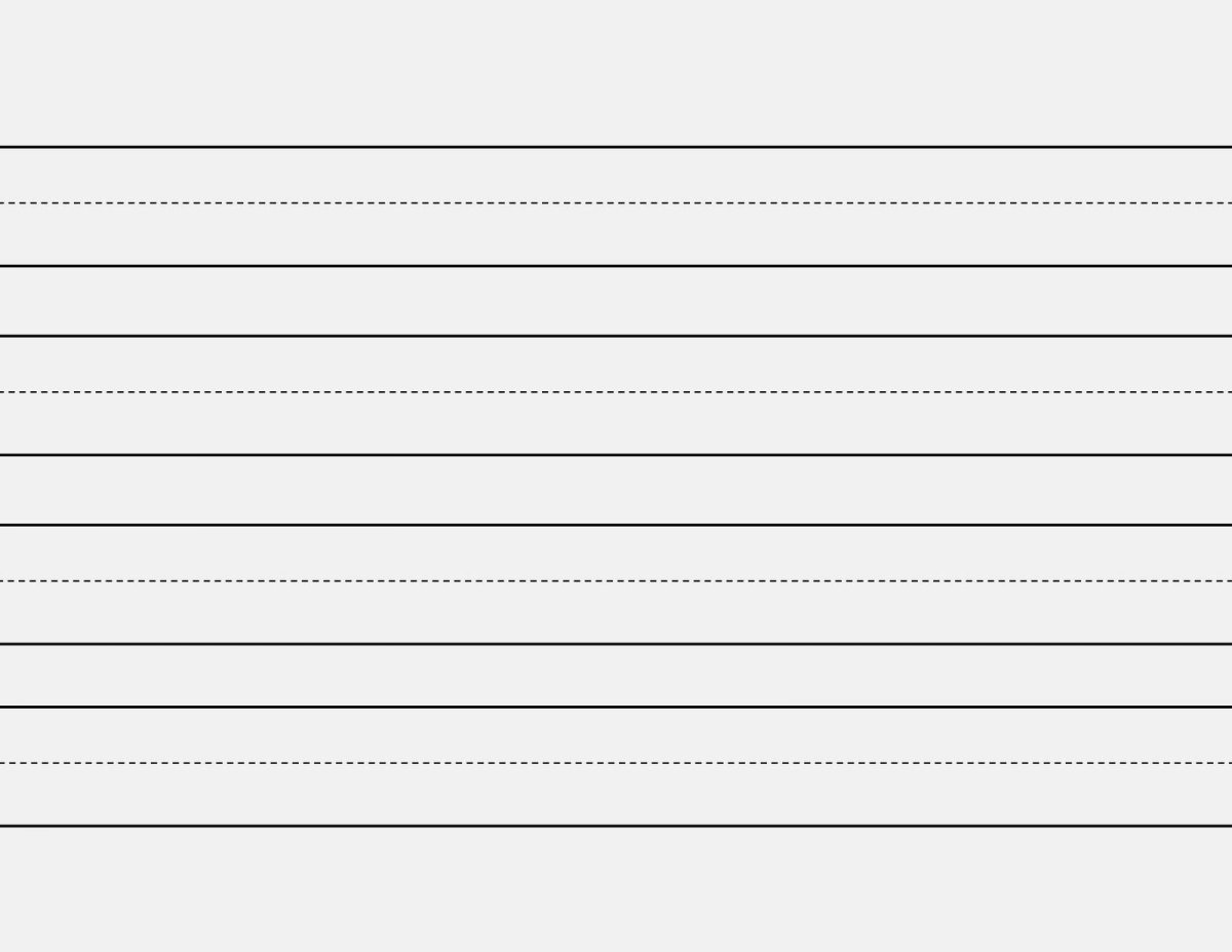 Прописи в линейку
