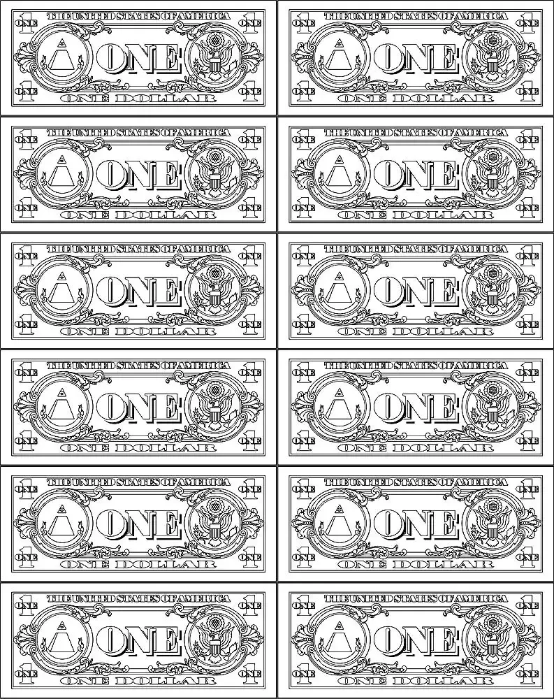 Изображение денежных купюр