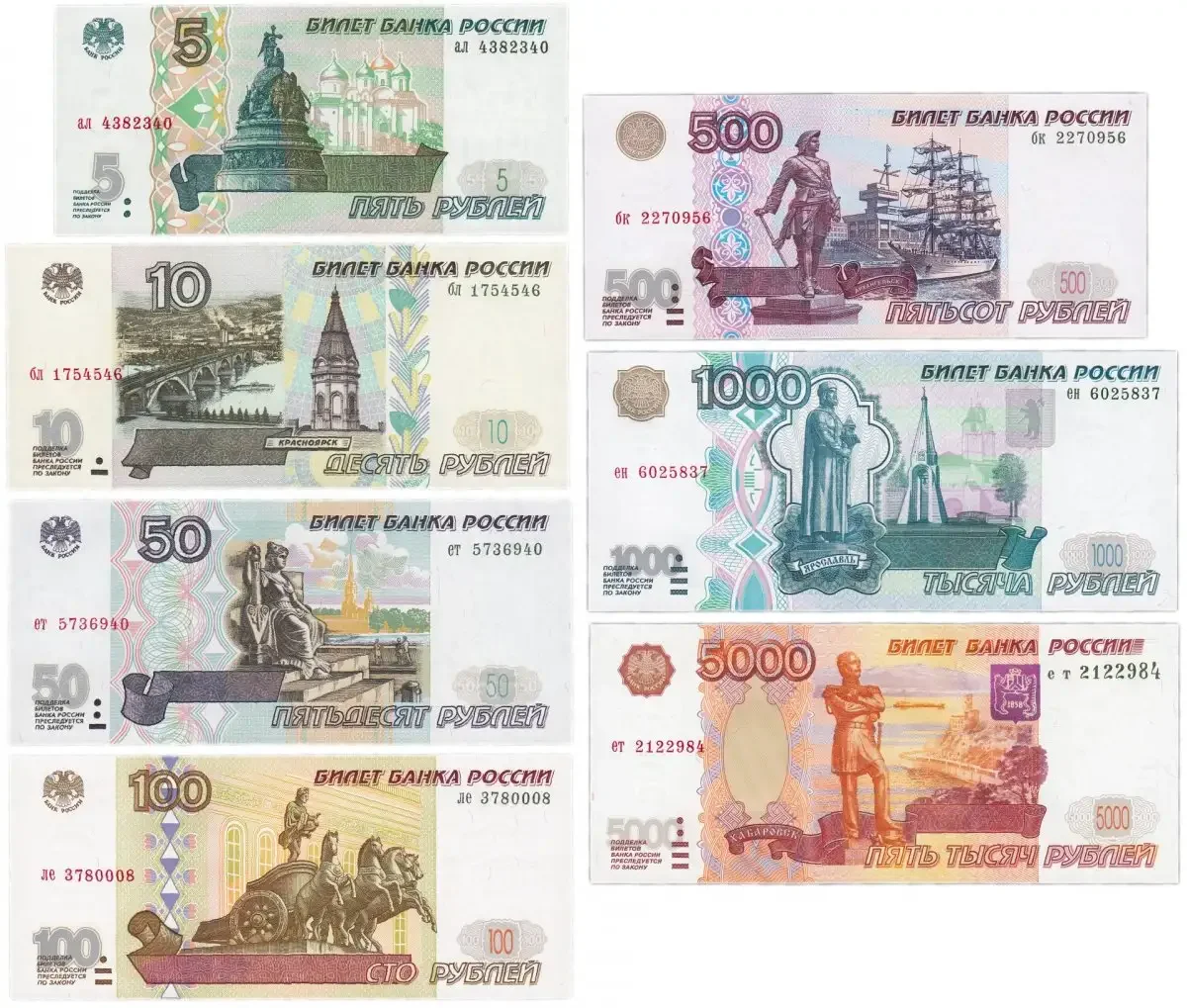 Купюры черно белые