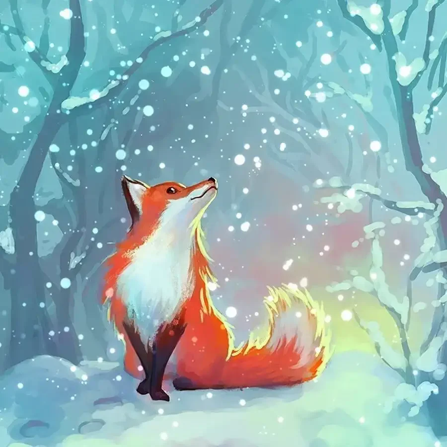 Новогодняя лиса