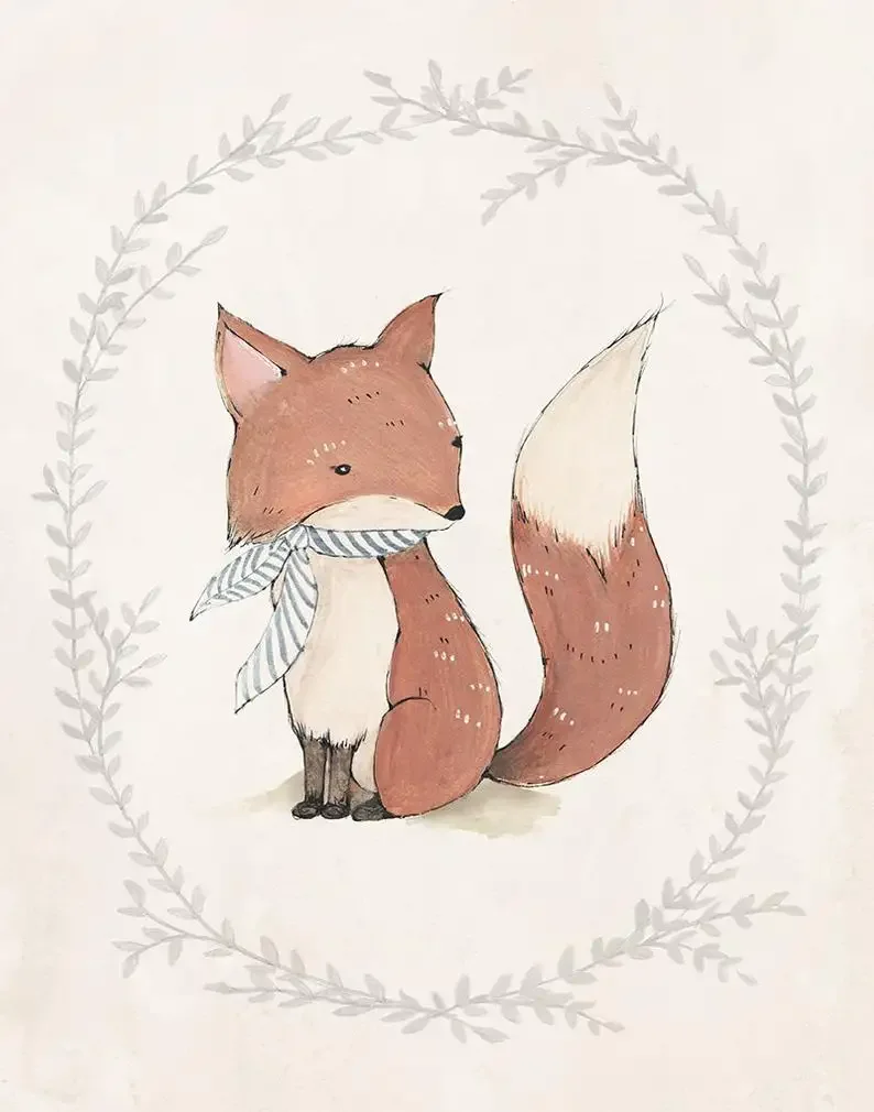 Лиса в скандинавском стиле