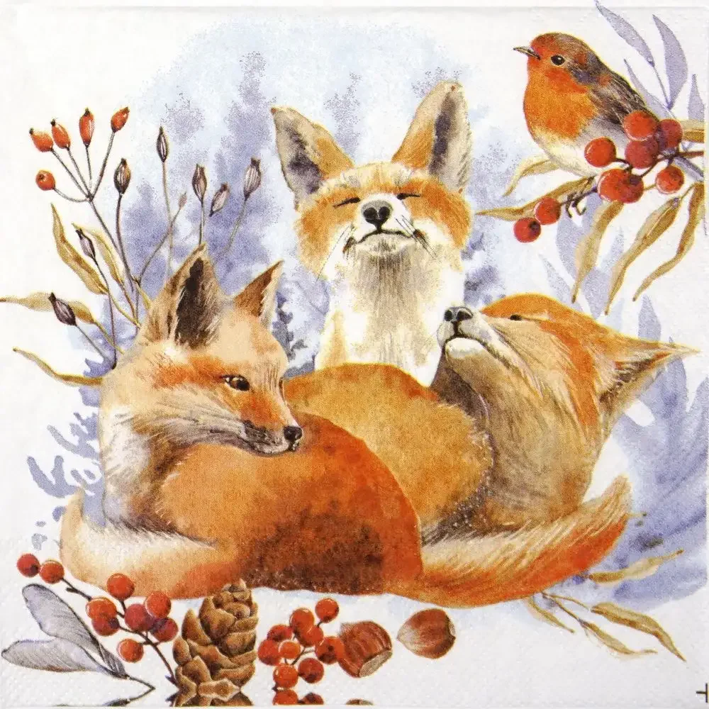 Салфетки для декупажа лиса