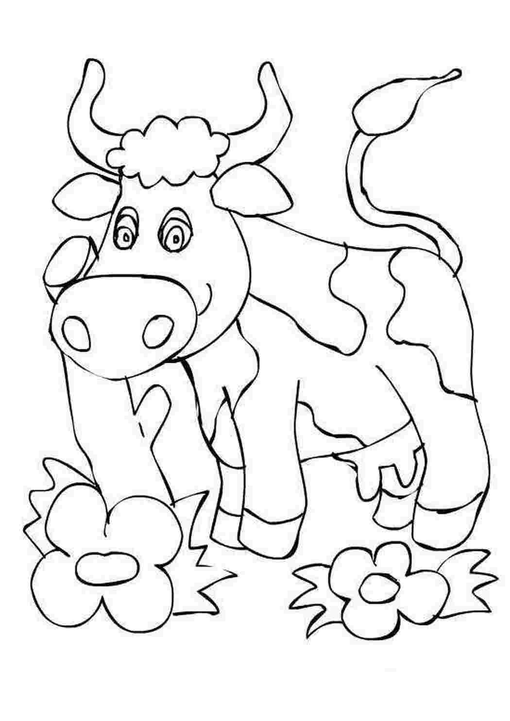 Бык Фердинанд раскраска