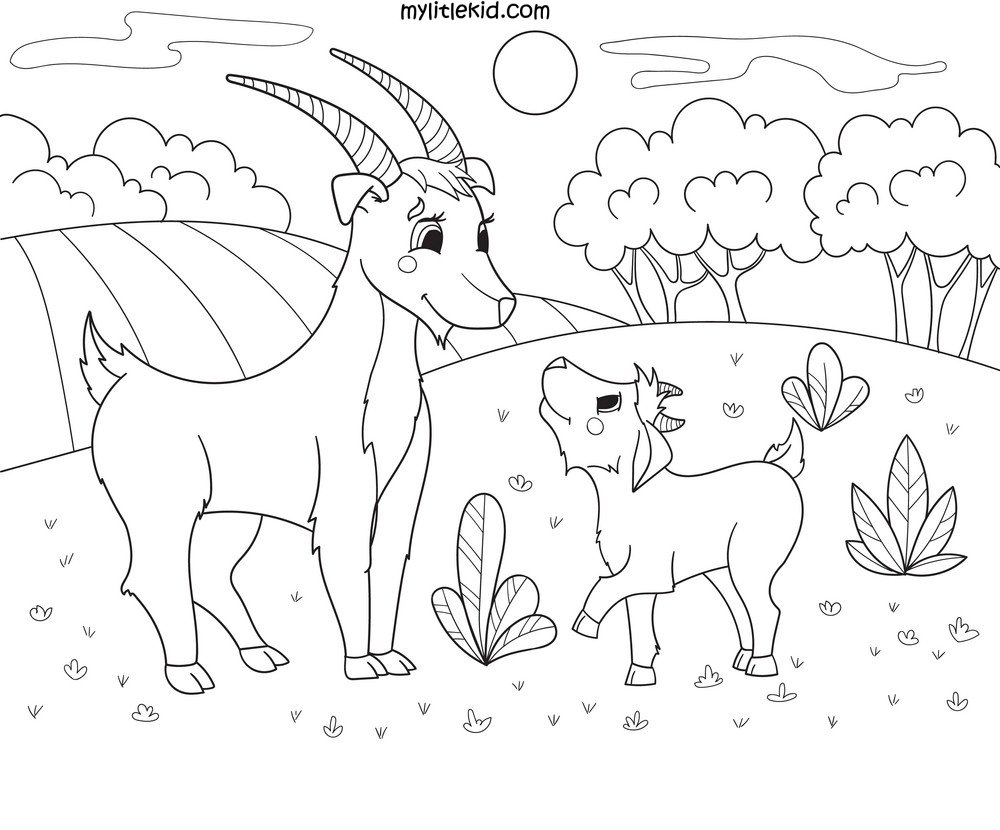 Английский для детей корова раскраска