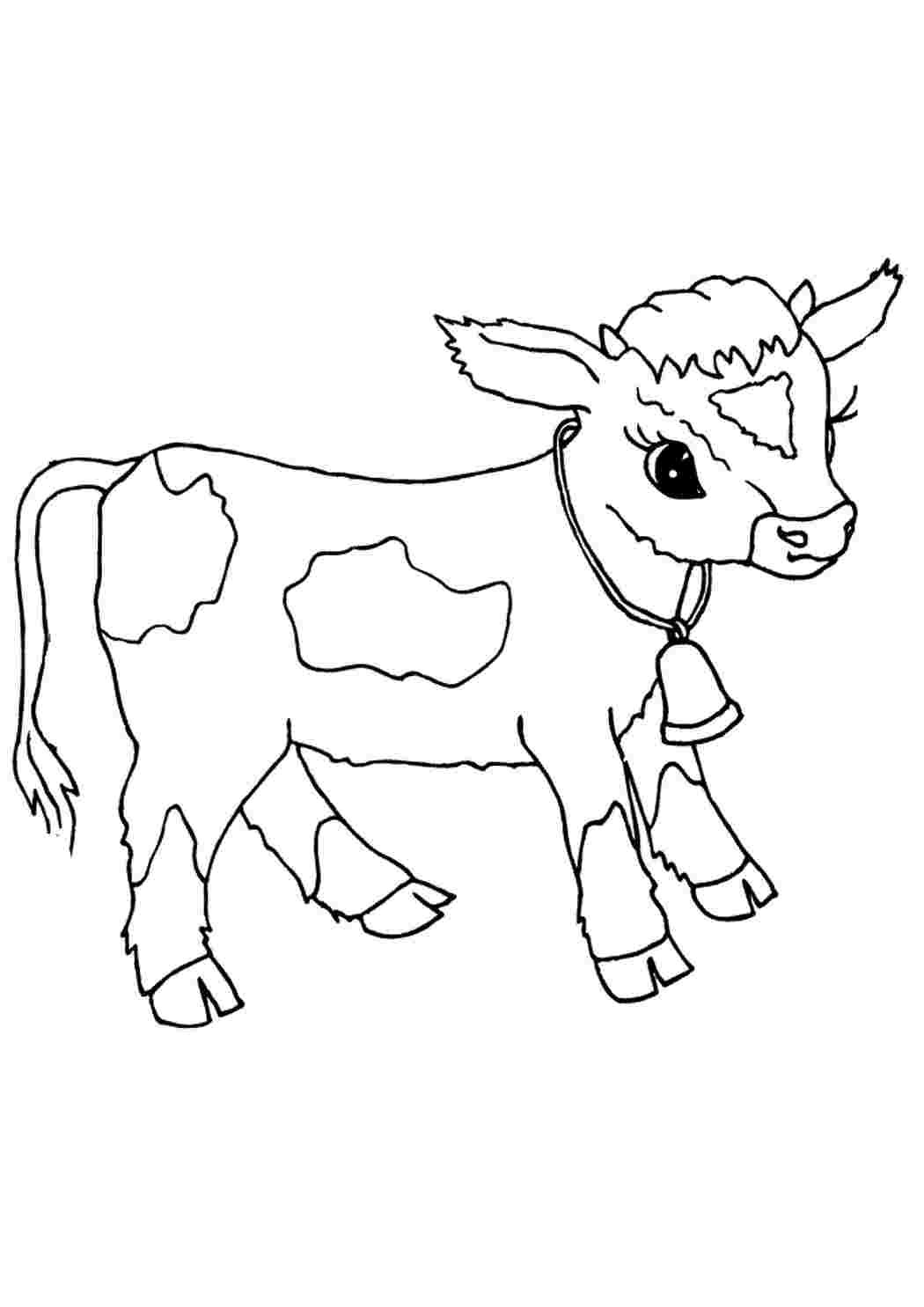 Козленок раскраска