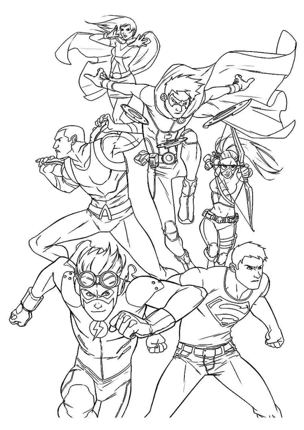 Раскраска человек муравей Марвел