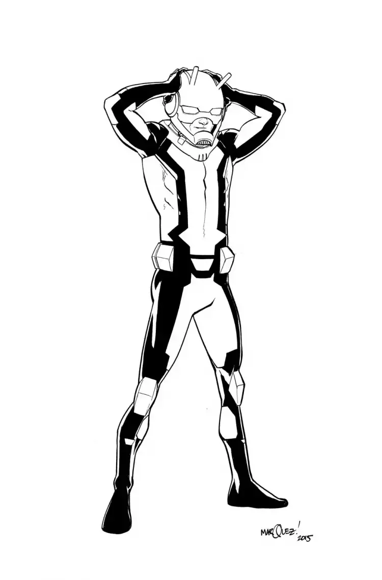 Раскраска Мстители Соколиный глаз