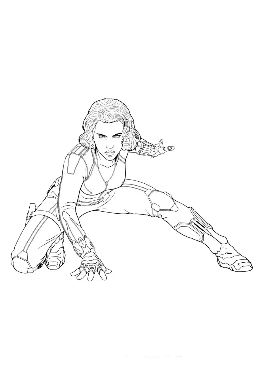 Раскраска Мстители Противостояние