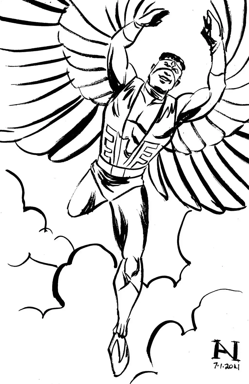 Раскраска героев Марвел Мстители