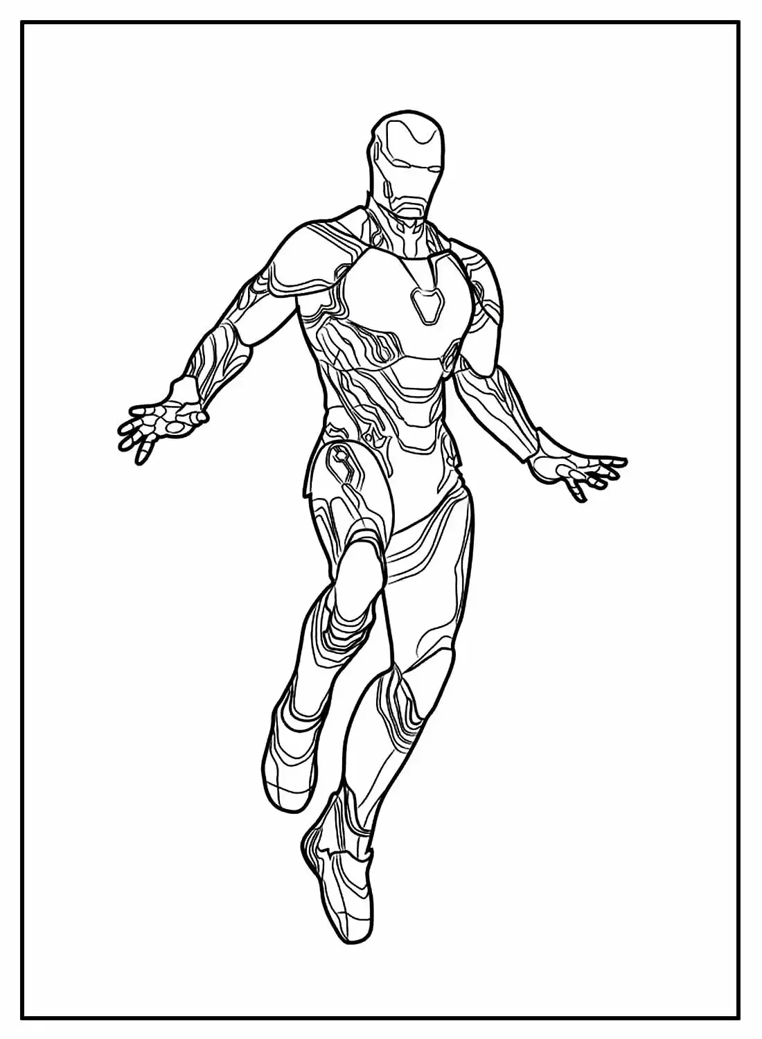 Раскраска человек муравей Марвел