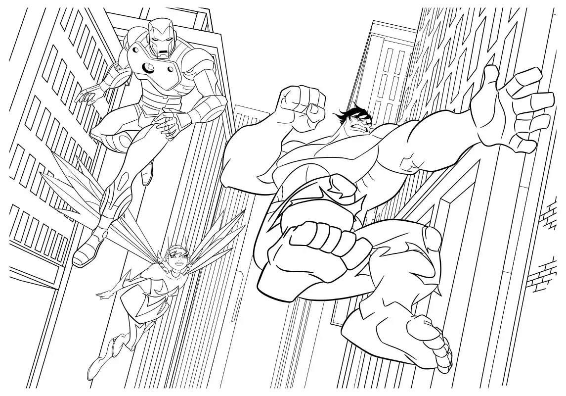 Раскраска Марвел Звездный Лорд