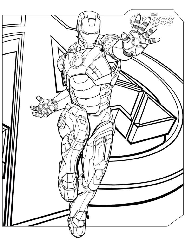 Раскраска Мстители Соколиный глаз