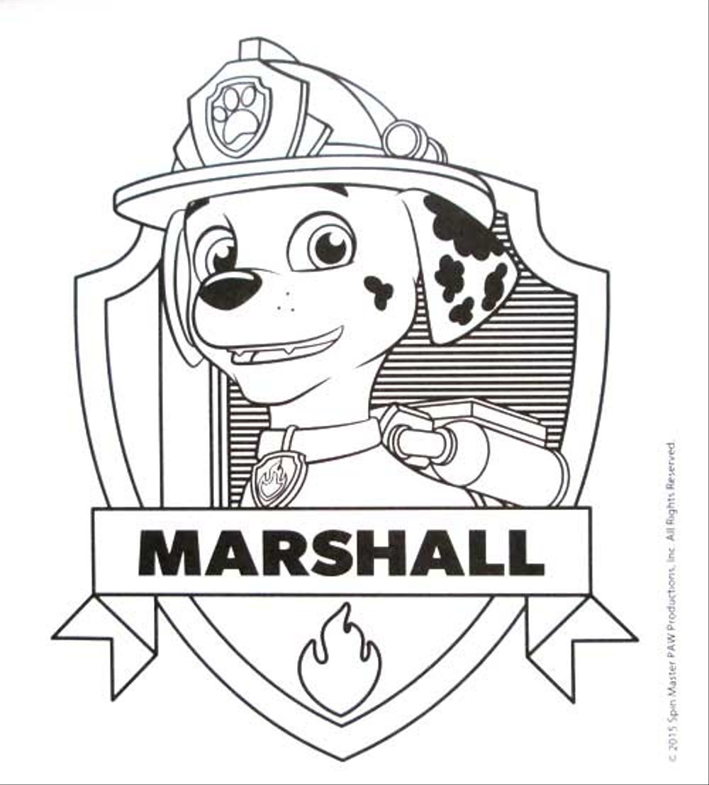 Разукрашки Щенячий патруль Крепыш