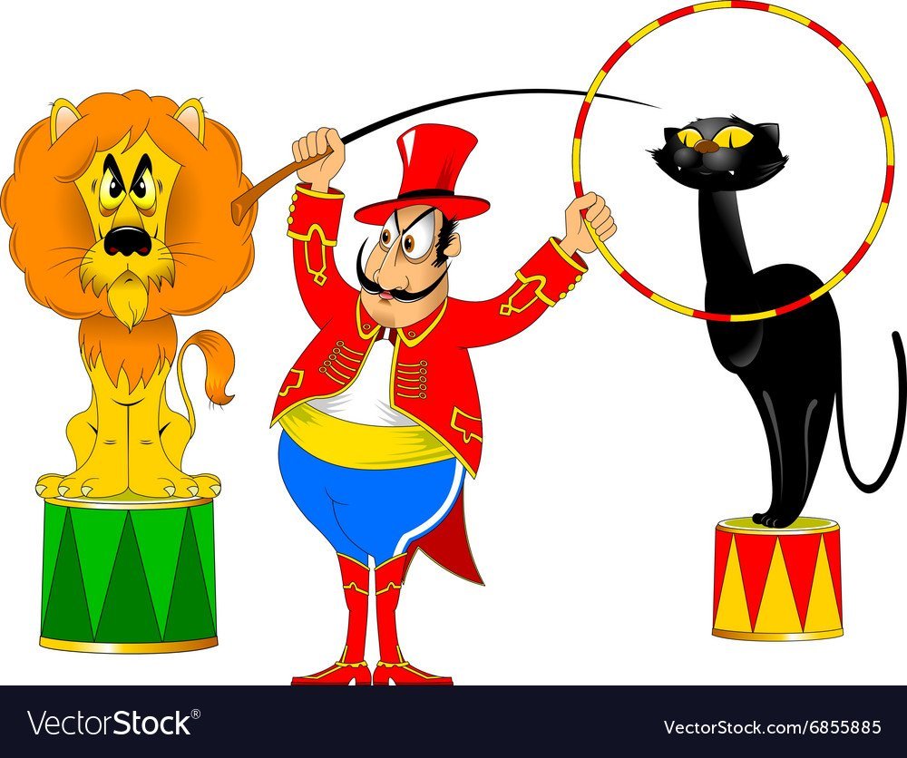 Дрессировщик мультяшный