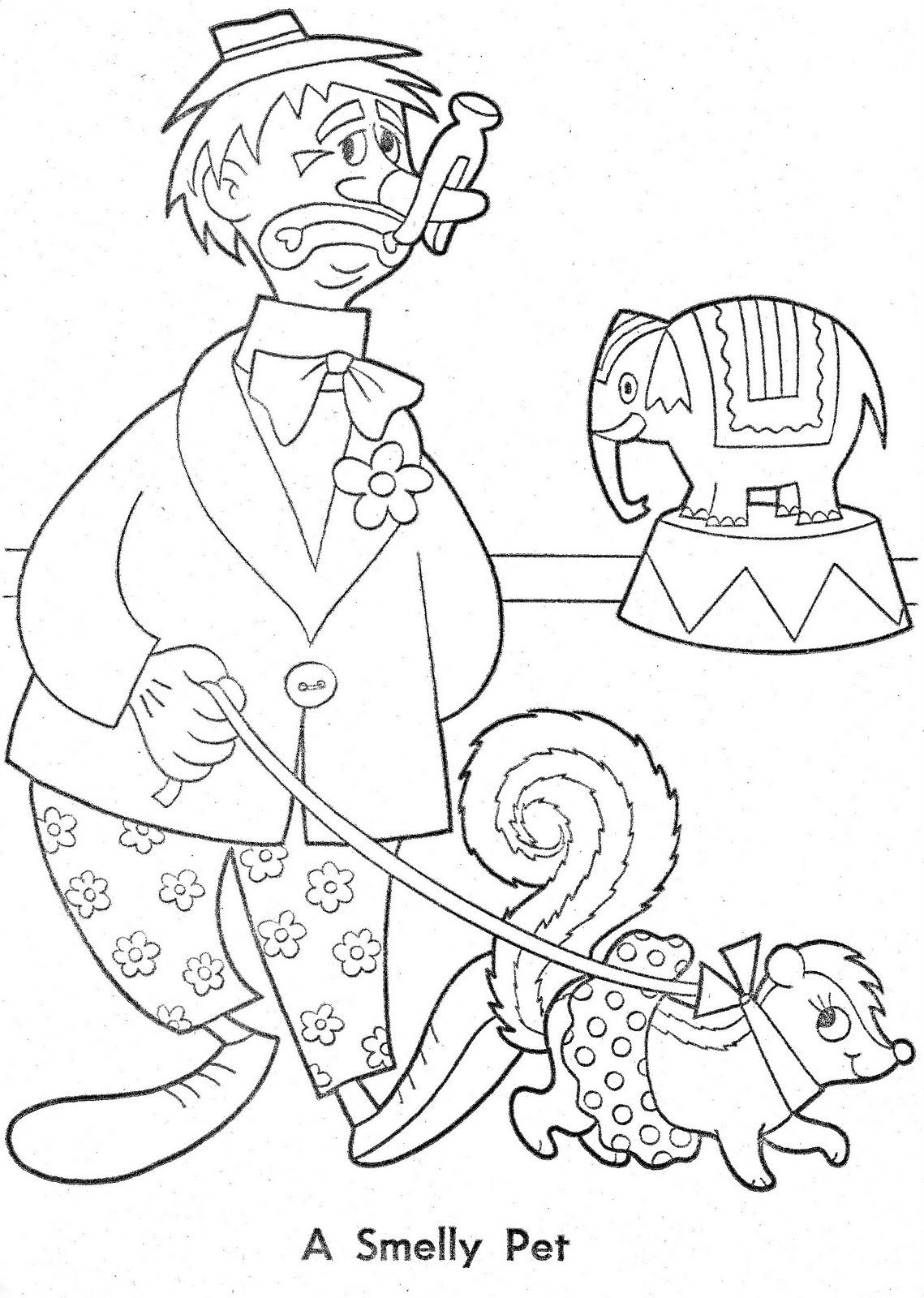 Циркач с плеткой рисунок