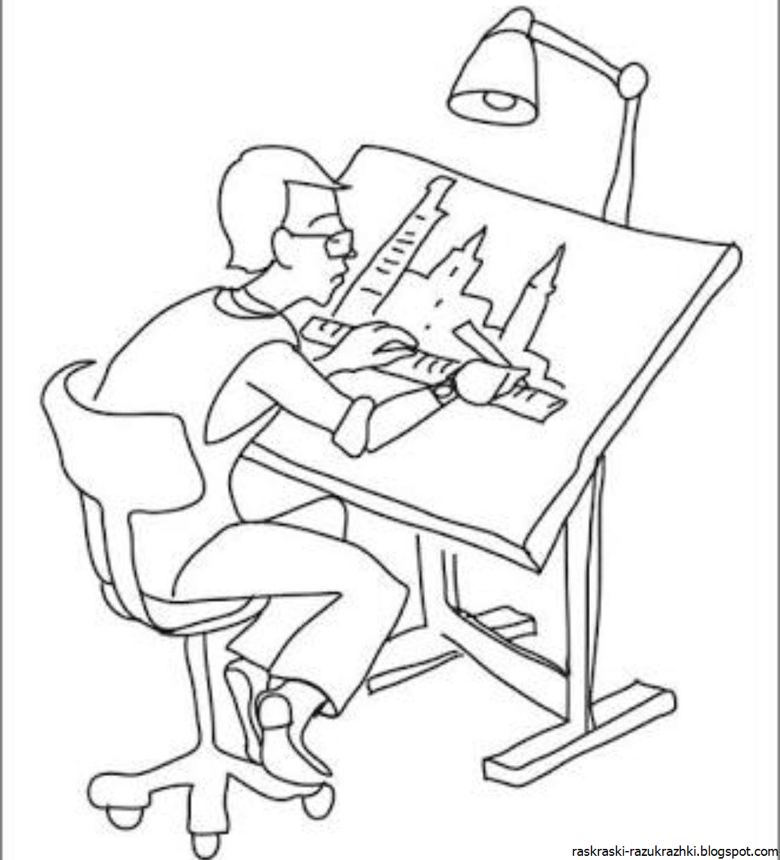 Раскраска стоматолог для детей